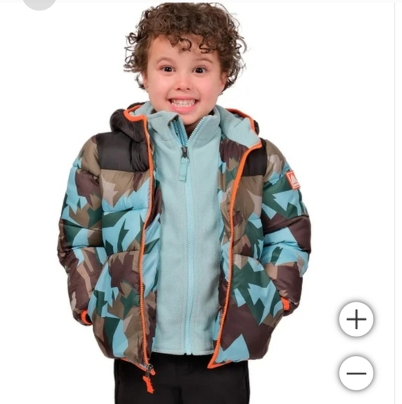 SNOZU Puffer Hooded Jacket Quilted Pockets, Nwt - Picture 2 of 6